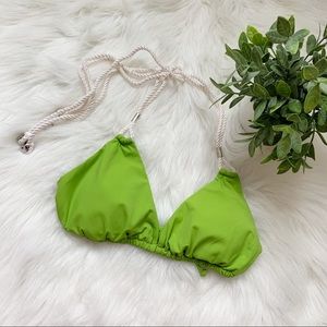 NWOT Koral Swimwear Neon Green Bikini Top M